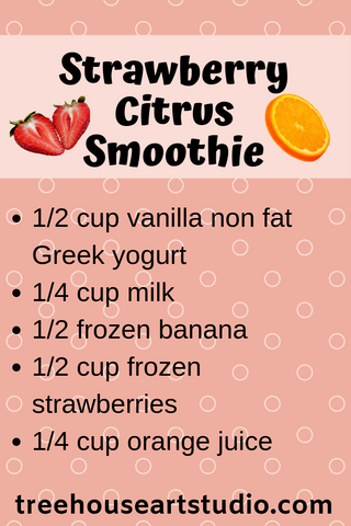 recipe for strawberry citrus smoothie