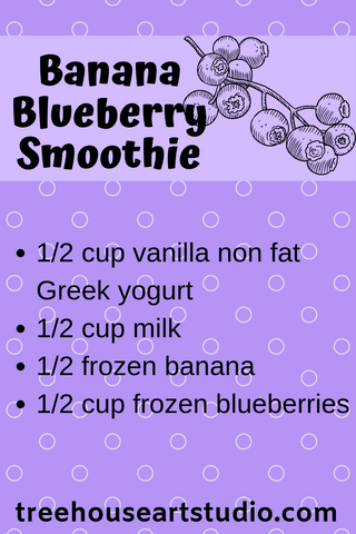 recipe for banana blueberry smoothie