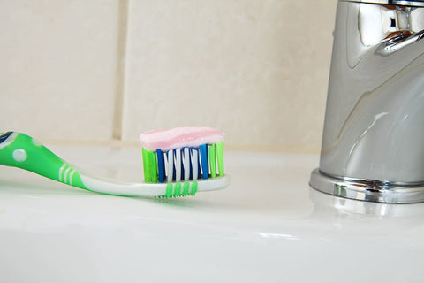 toothbrush in the bathroom