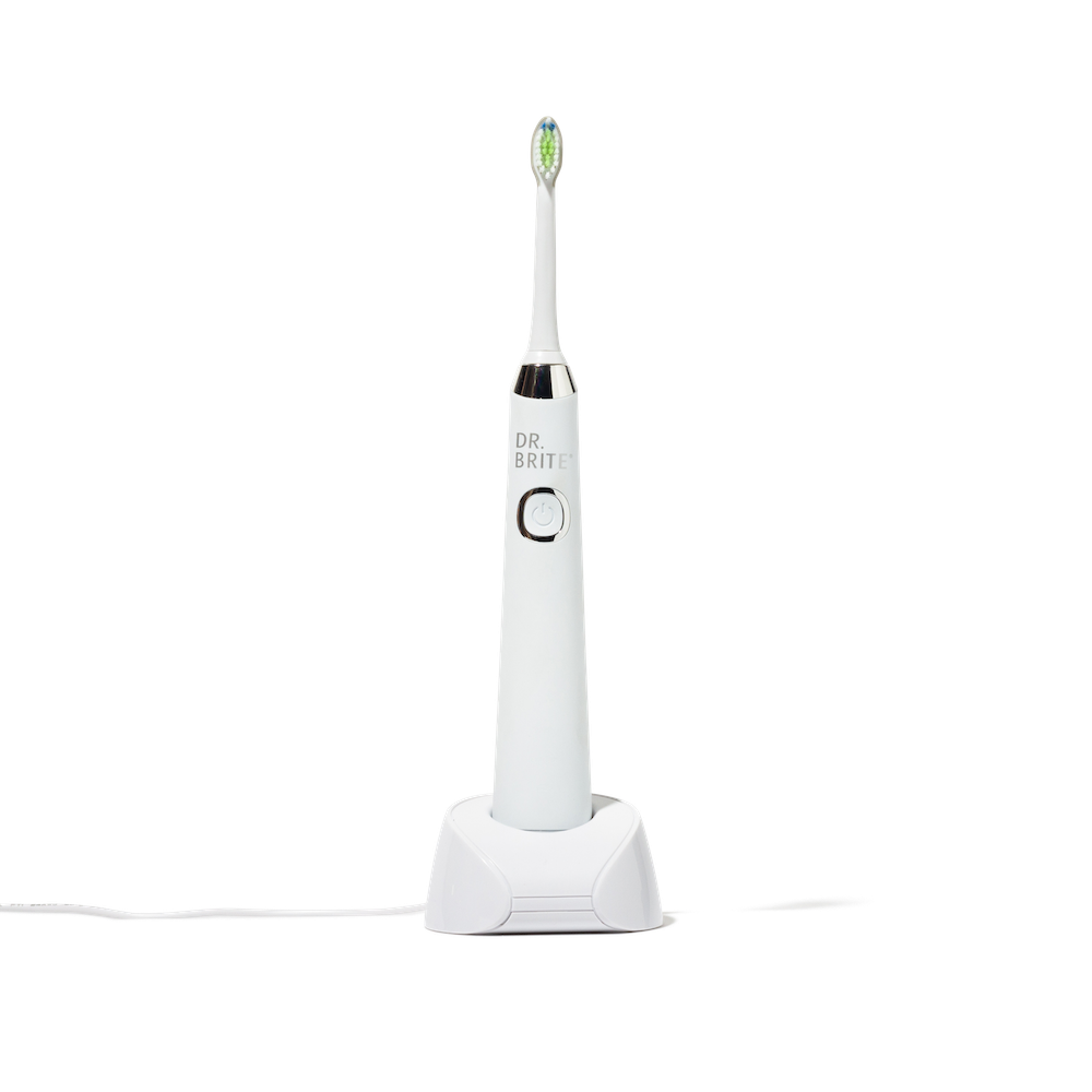 Onvermijdelijk vocaal Snel Electric Sonic Toothbrush White | Rejuvenate | Dr. Brite Naturals