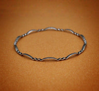 thin silver bangle