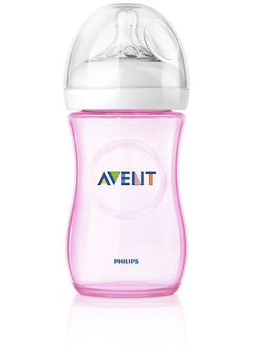 pink avent bottles