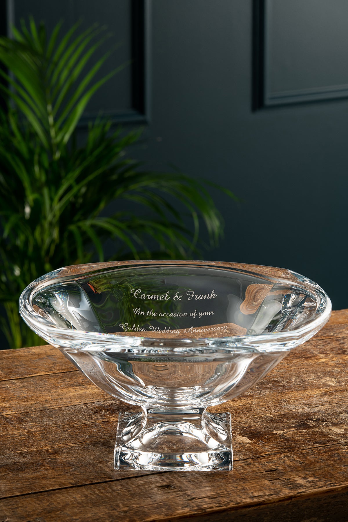 Galway Crystal Medium Footed Masterpiece Vase (GM1187E) - RJ Barber & Sons