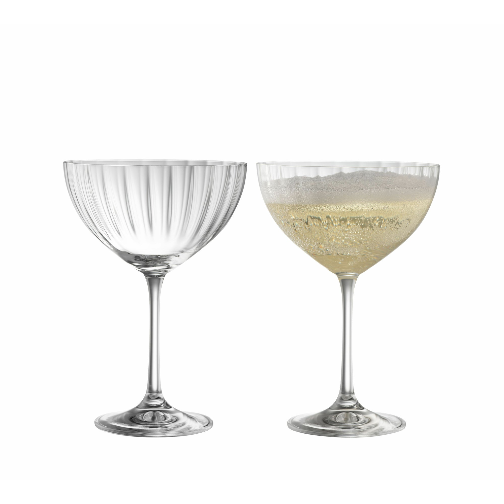 Galway Longford Stemware Flute Champagne Pair