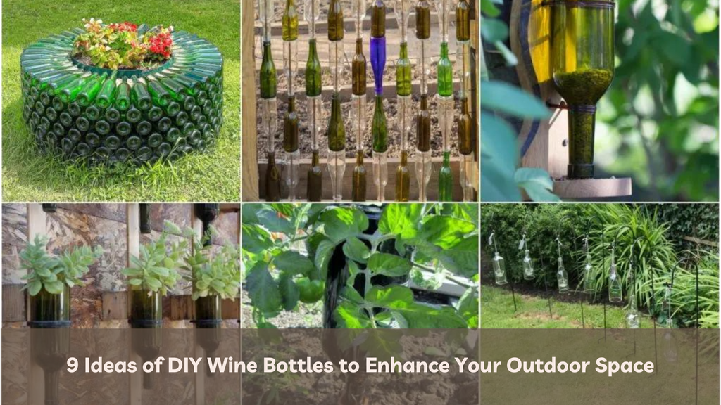 9 Ideas of DIY Wine Bottles to Enhance Your Outdoor Space