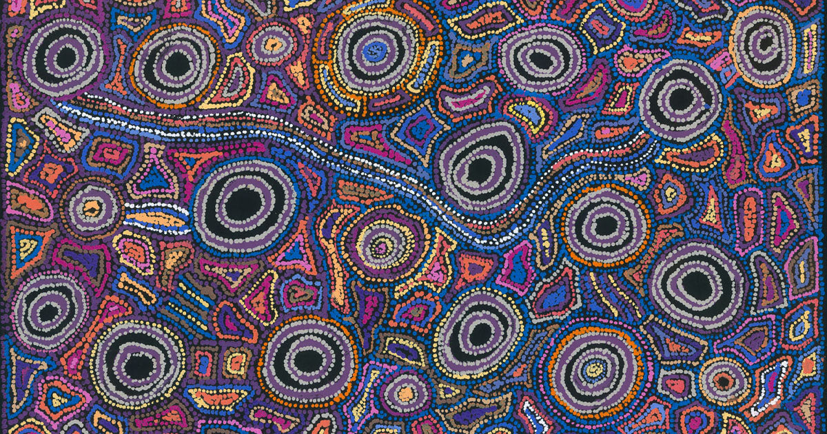 aboriginal art dot painting circles
