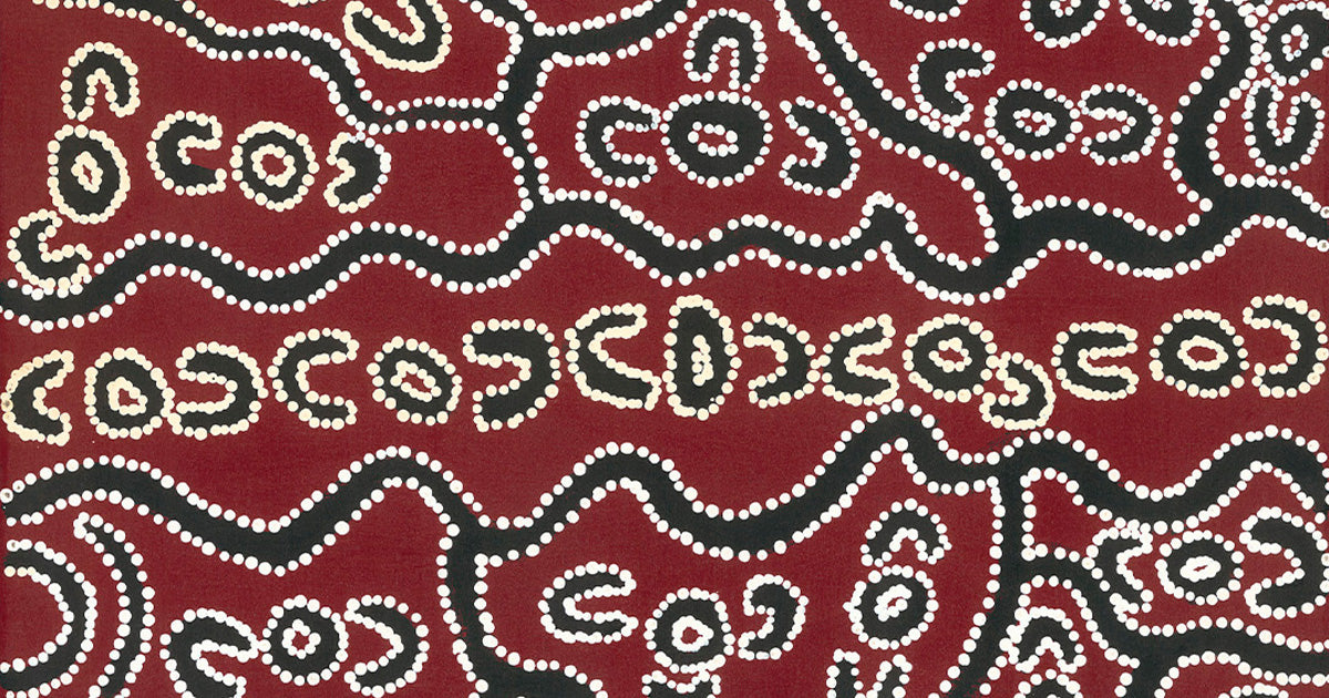 Aboriginal art dot painting shapes symbols 