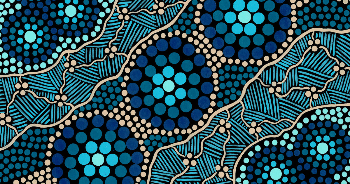 aboriginal art dot painting circles