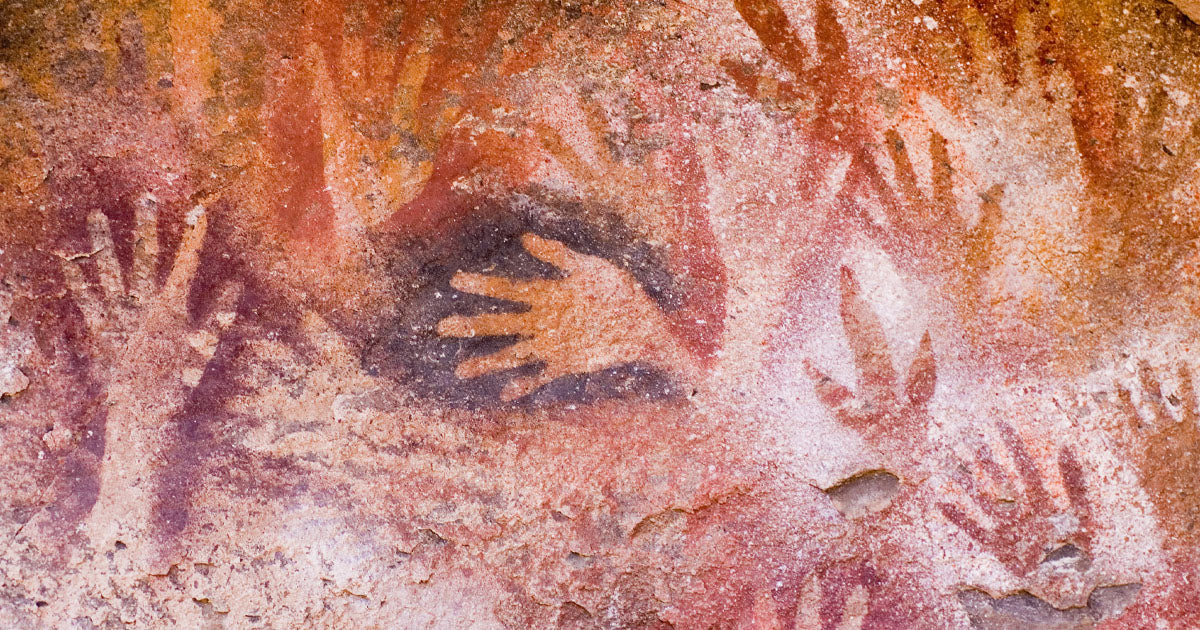 aboriginal rock art hand prints