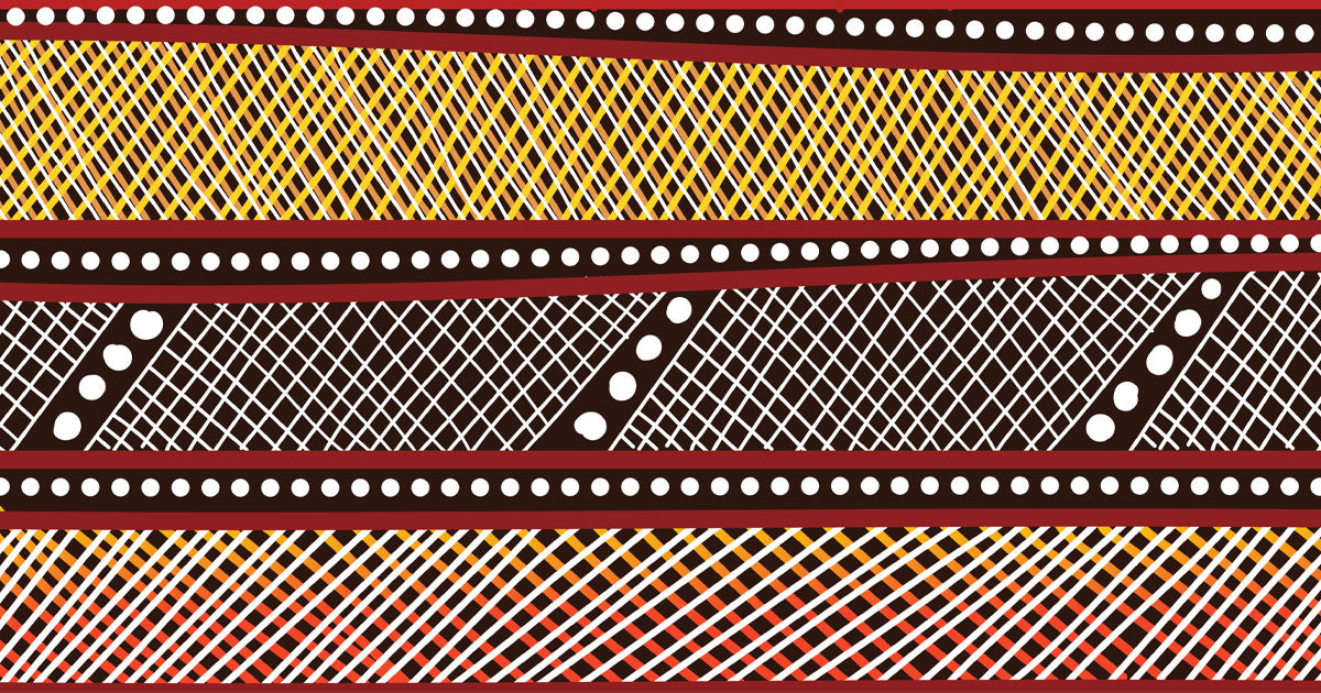 aboriginal art cross hatching