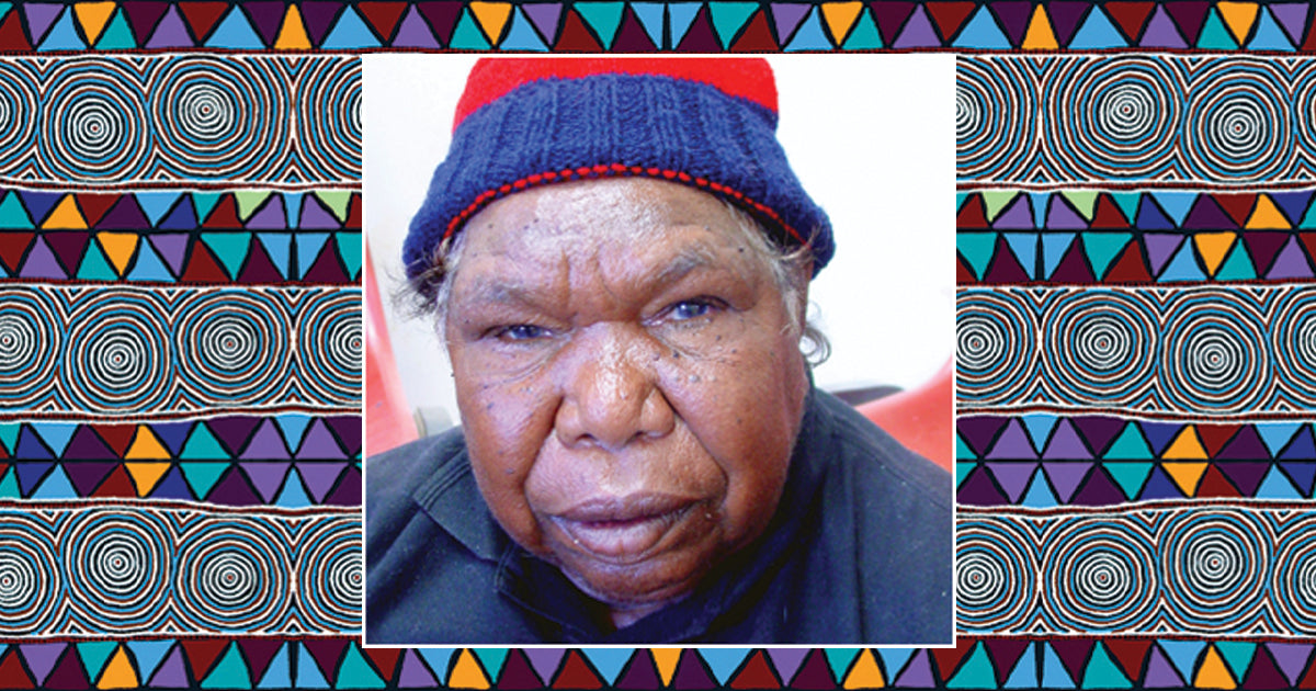 aboriginal artist warlpiri woman mary napangardi gallagher mina mina jukurrpa traditional 