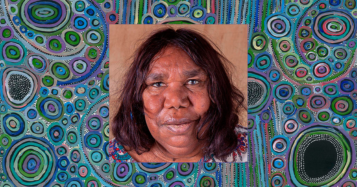 australian aboriginal art dreamtime design pauline napangardi gallagher traditional artist