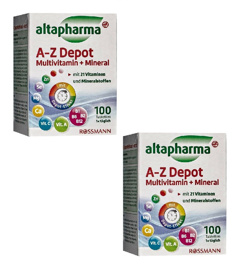 2x Pack Altapharma A-Z Depot Multivitamin+Minerals – Eurodeal.shop