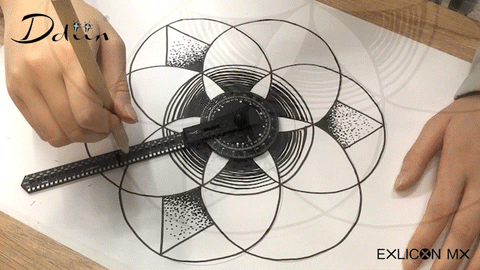 Personalized Stationery Mandala art Easy Drawing