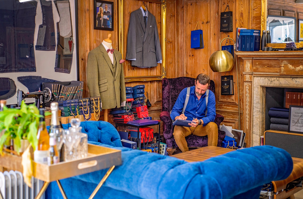 bespoke tailor Showroom Cotswolds