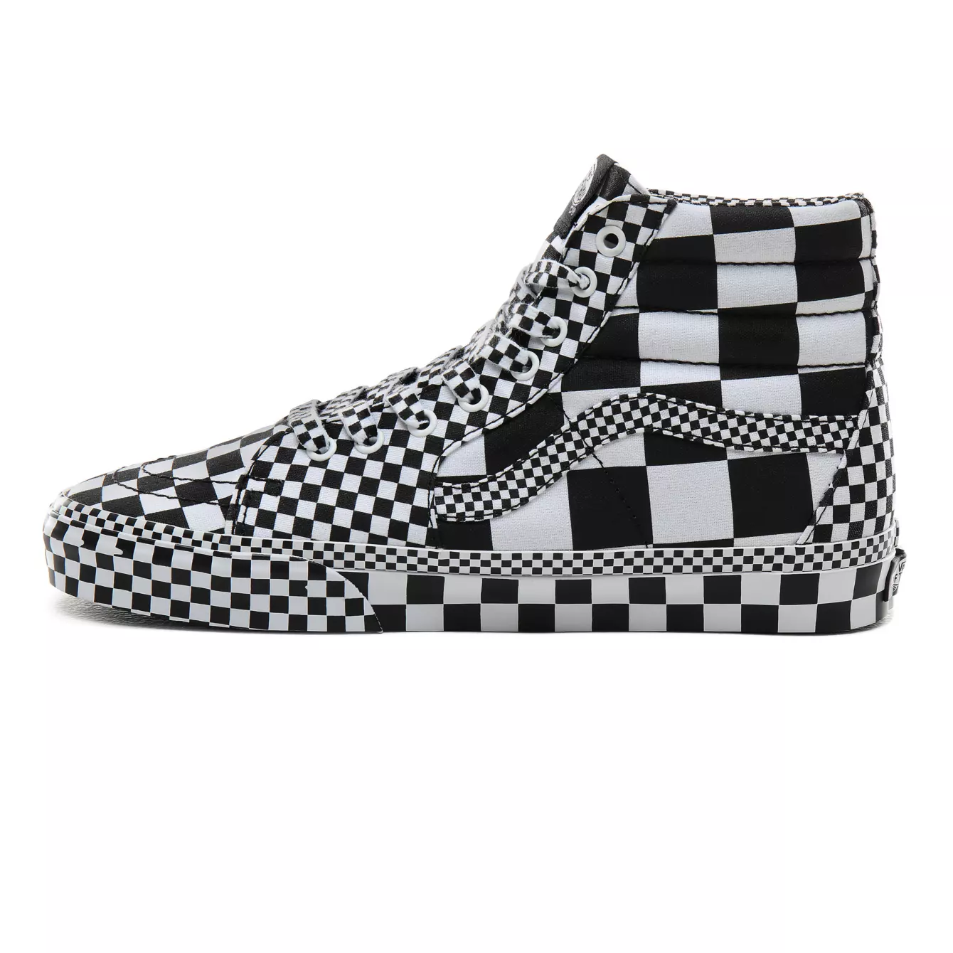 vans sk8 hi all over checkerboard