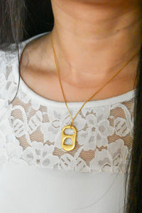 Soda Tab Necklace - Gold Filled