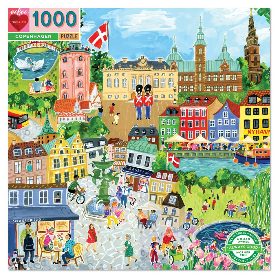 Puzzle 1000 pièces - Oiseaux dans les fougères - 10 ans - Eeboo