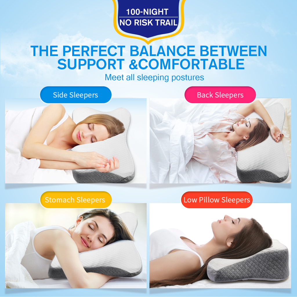  ComfiLife Lumbar Support Pillow for Sleeping Memory