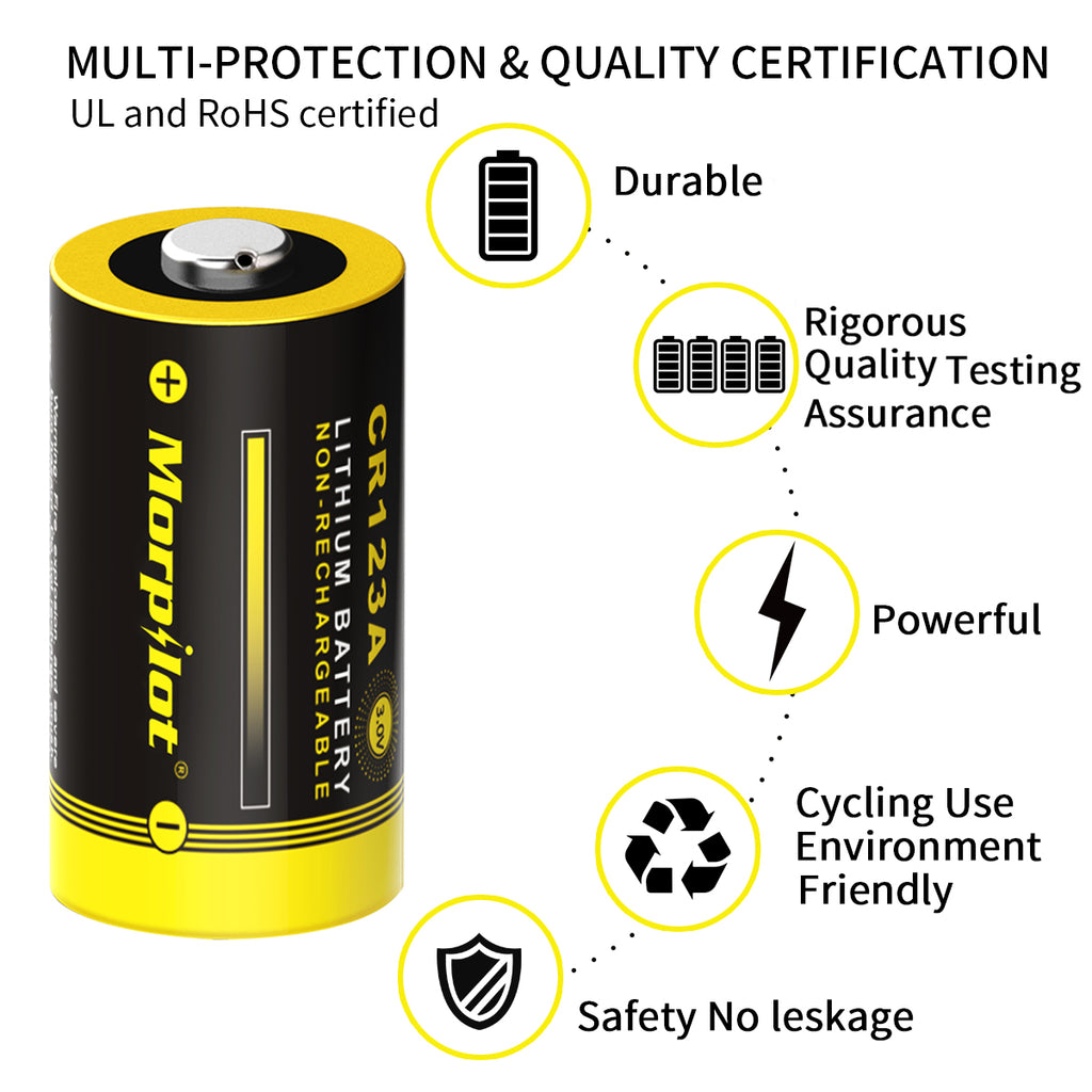 best rechargeable cr123 batteries