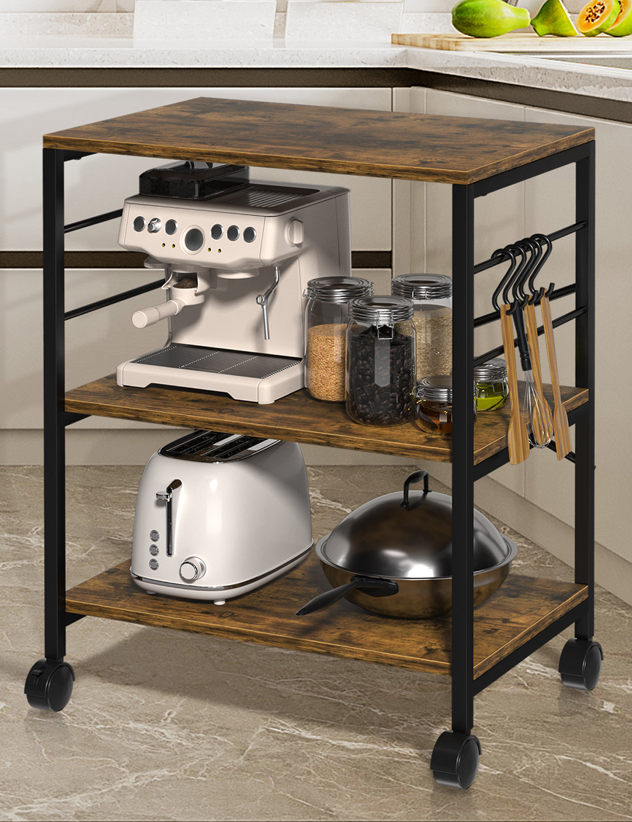 3R Tier Kitchen Cart Baker's Rack