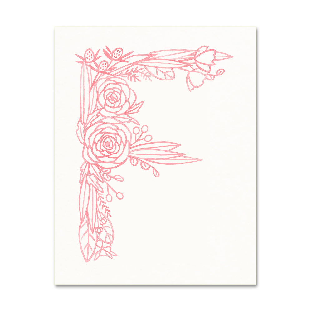 F (Floral Monogram) Digital Download - Paper People Play product image