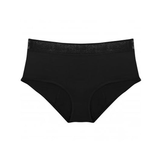SELENACARE, TEENS, Period Knickers, Sporty, Black, Size 11-12 years