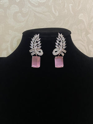 CZ Classic Earrings | Indian earrings in USA - Haas Collections LLC