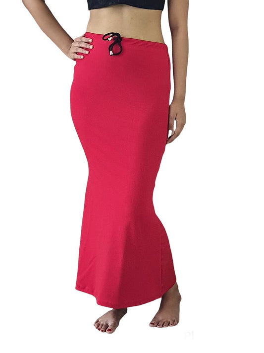 Red Saree Shape Wear Saree Petticoat Stretchable Shapewear Saree