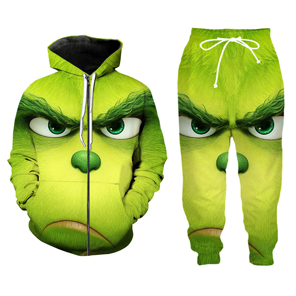 grinch zip up hoodie