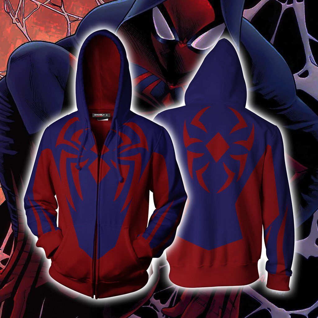 spider man zip up hoodie