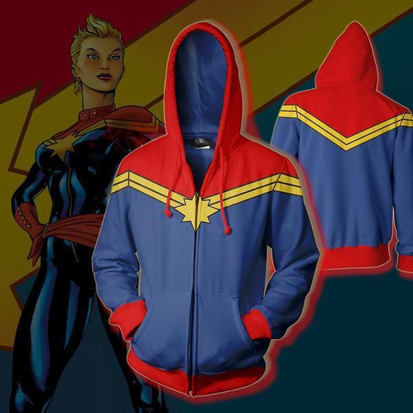 captain marvel zip up