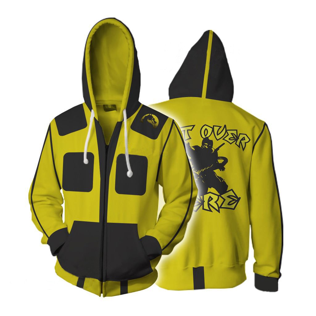 mortal kombat zip up hoodie