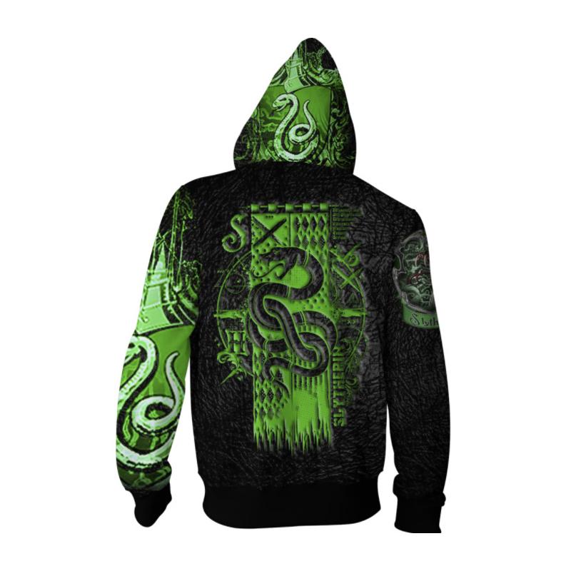 slytherin zip hoodie