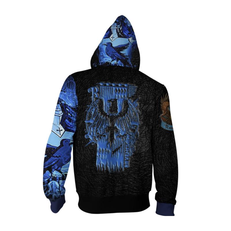 ravenclaw zip up hoodie