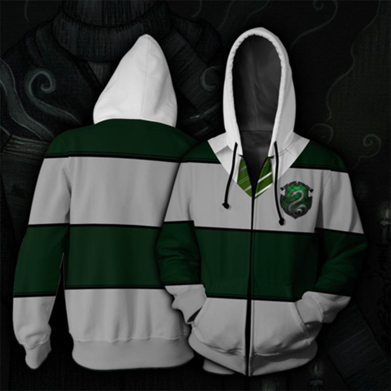 green striped hoodie