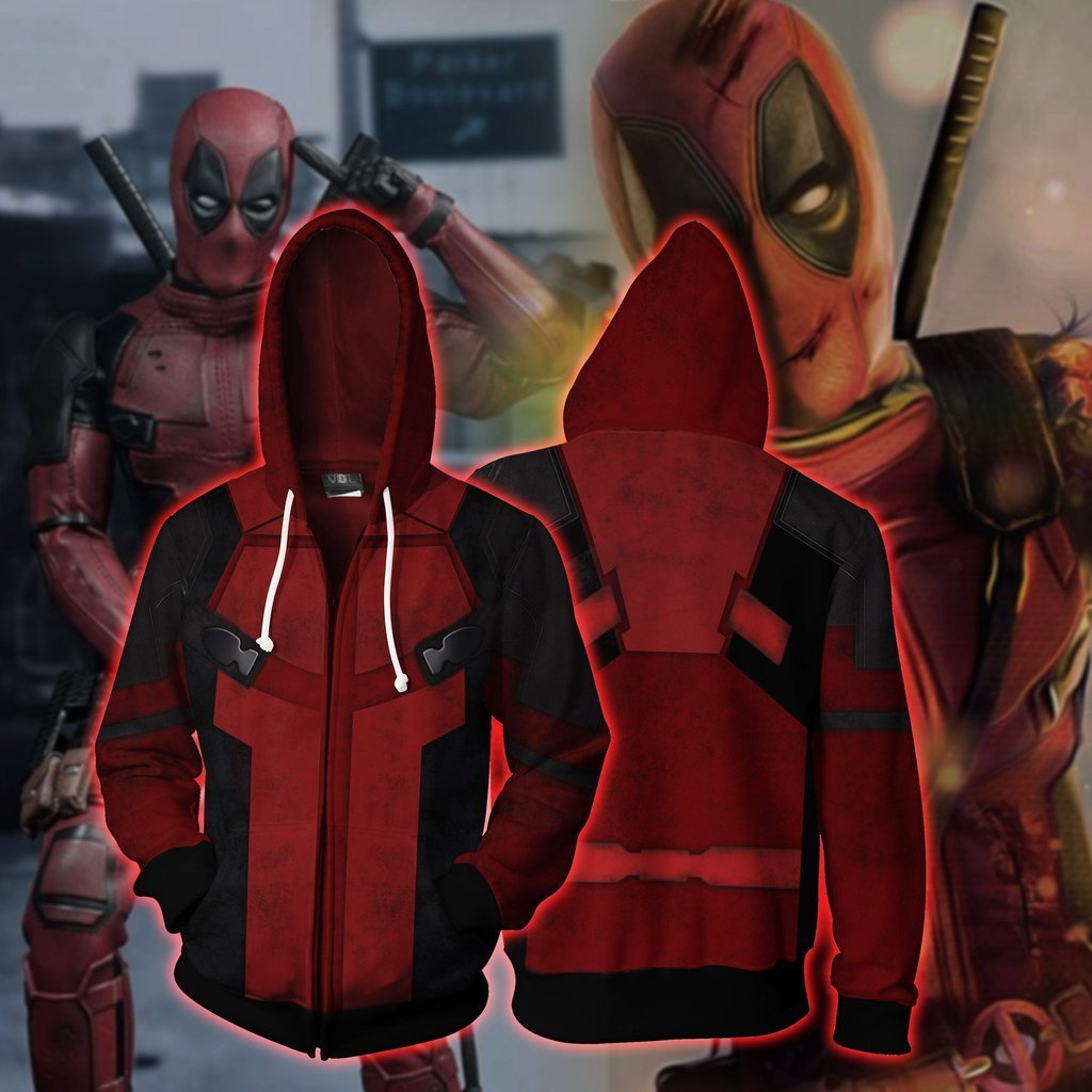 deadpool zip up jacket