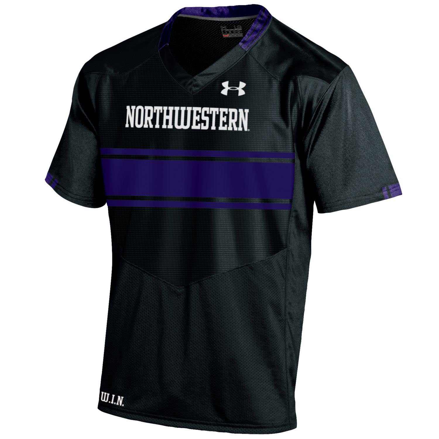 Northwestern Wildcats Under Armour® Black Custom Replica Footbal Northwestern Official Store
