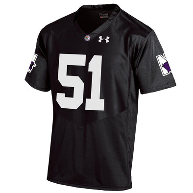 black and white football jersey