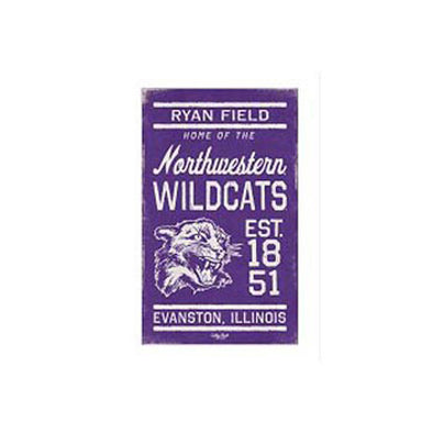 Northwestern Wildcats Vintage Canvas Wall Art Northwestern Official Store