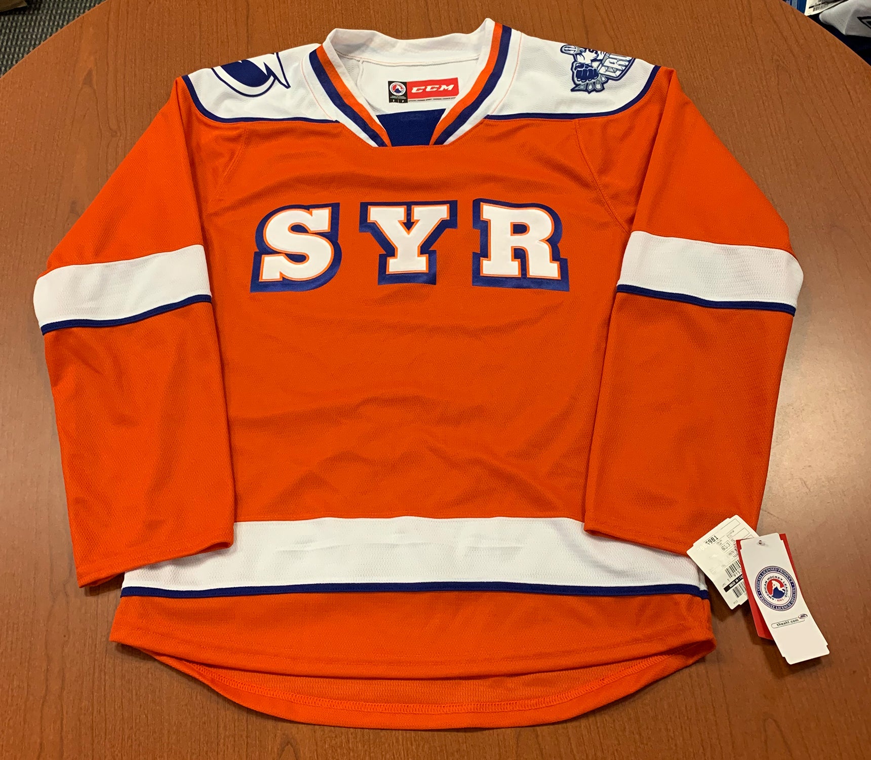 syracuse crunch orange jersey