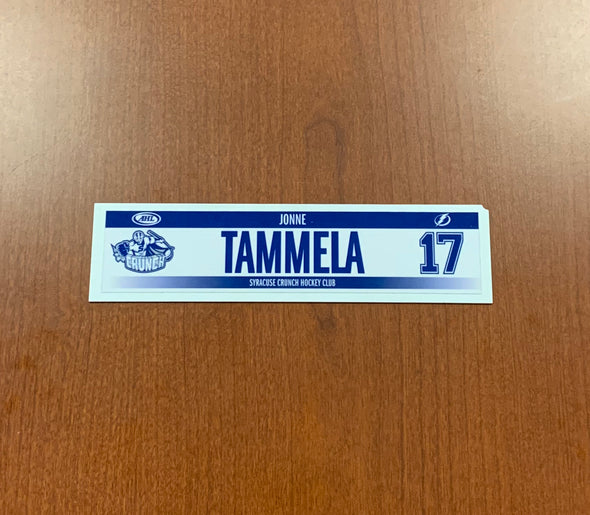 #17 Jonne Tammela Home Nameplate 2015-16, 2017-19