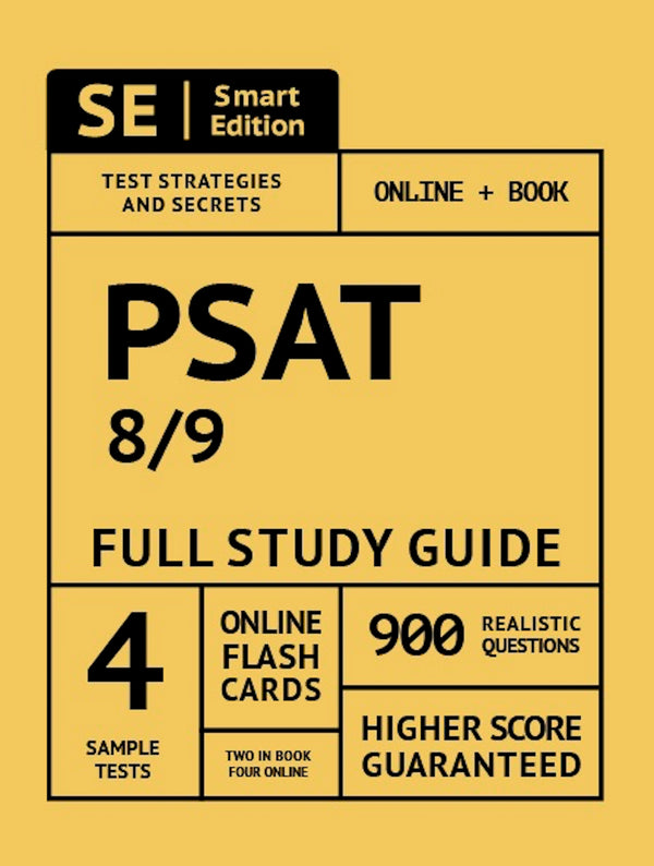 PSAT 8/9 Study Guide & Practice Test Preparation Smart Edition Media