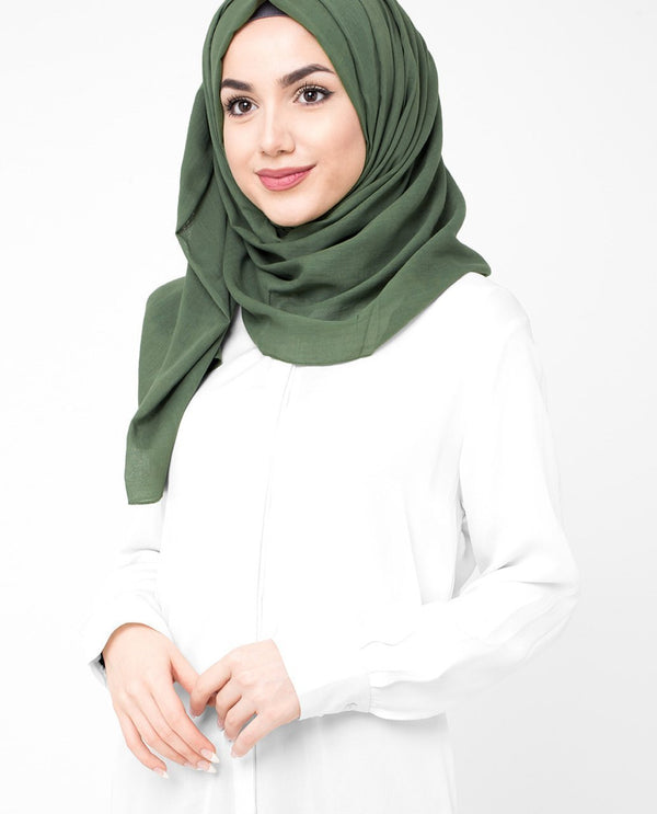 Inessence Shop Viscose Jersey Hijab Scarf in Turtledove Beige Color Medium 27x70 / Turtledove Beige