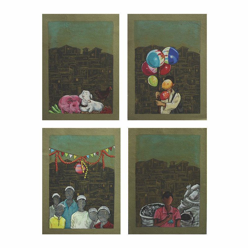 In My Stret (Set of 4) by Mohd Intiyaz