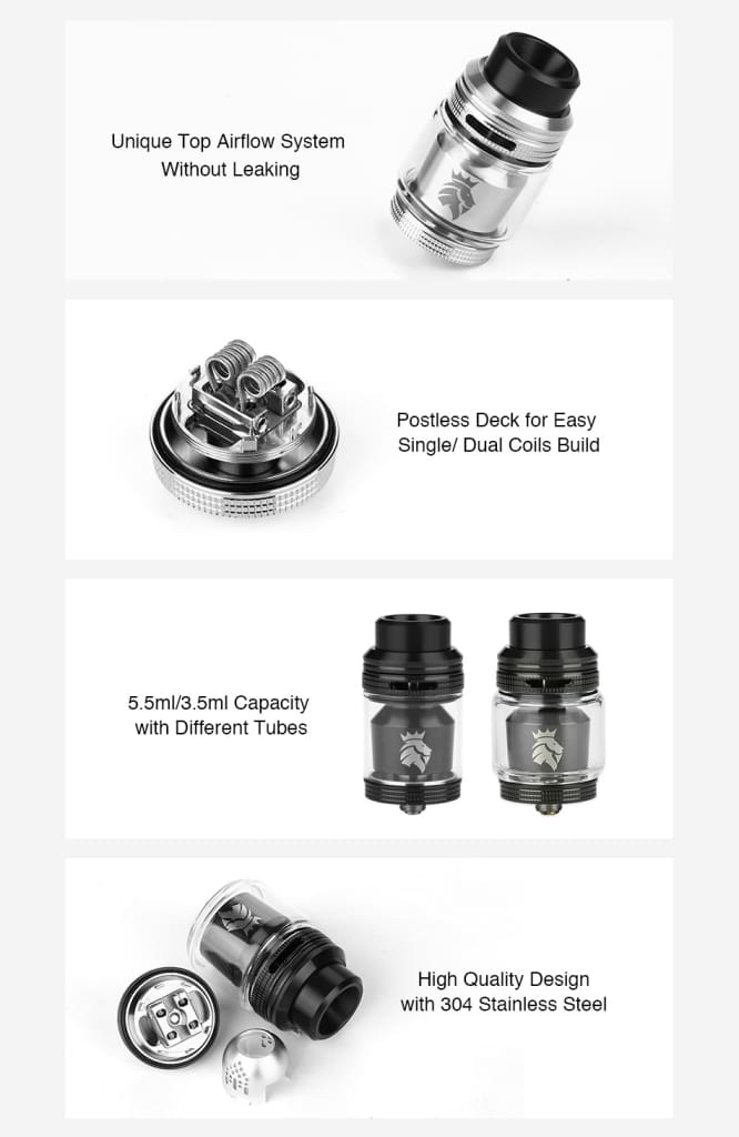Kaees Salomon 3 RTA 5.5ml Tank Blue