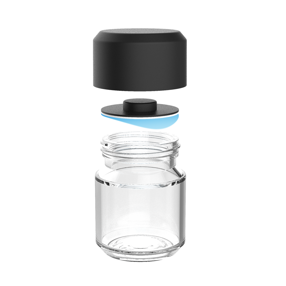 Download Clear glass jar w/ child-resistant humidity control - Kanvas