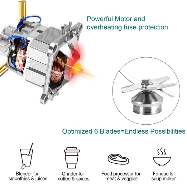 2200W Heavy Duty Commercial Fruit Vegetable Blender Mixer | Professional Restaurant Food Processor | Ice Crusher & Smoothie, Milkshake Maker Countertop Machine buy online light best amazon order purchase online restaurant