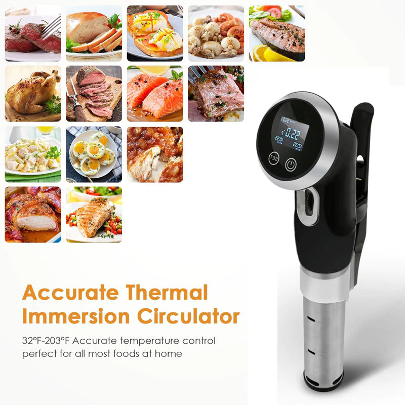 Best Sous Vide Cooker Machine 1500-Watt Immersion Circulator for Tender Steak 304 Stainless Steel Professional Vacuum Heater with Digital Timer Commercial Home Restaurants Heavy Duty Kitchen Buy Order Purchase Sale Price Review