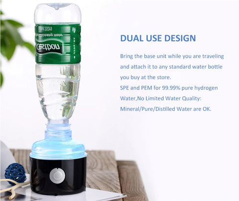 USB Rechargeable Portable Mineral Water Dispenser Mixer For